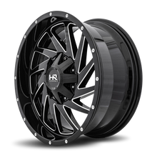 Load image into Gallery viewer, Aluminum Wheels Crusher 20x9 5x127/139.7 0 87 Gloss Black Milled Hardrock Offroad