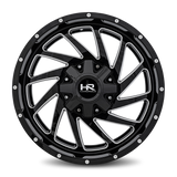 Aluminum Wheels Crusher 20x9 8x170 0 125.2 Gloss Black Milled Hardrock Offroad