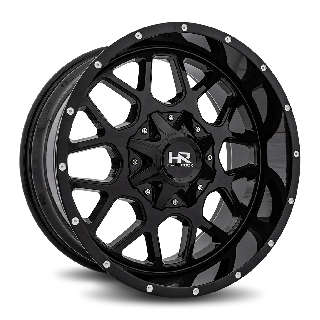 Aluminum Wheels Gunner 20x10 6x135/139.7 -19 108 Gloss Black Hardrock Offroad