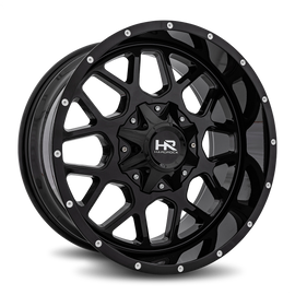 Aluminum Wheels Gunner 20x10 8x180 -19 124.3 Gloss Black Hardrock Offroad