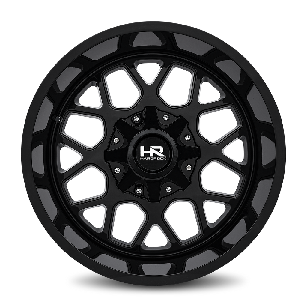 Aluminum Wheels Gunner 20x12 6x135/139.7 -44 108 Gloss Black Hardrock Offroad