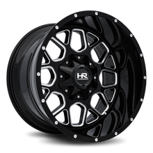 Load image into Gallery viewer, Aluminum Wheels Gunner 20x12 6x135/139.7 -44 108 Gloss Black Milled Hardrock Offroad