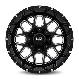 Aluminum Wheels Gunner 20x12 8x170 -44 125.2 Gloss Black Milled Hardrock Offroad