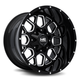Aluminum Wheels Gunner 20x12 5x150/139.7 -44 110.3 Gloss Black Milled Hardrock Offroad