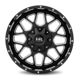 Aluminum Wheels Gunner 20x9 6x135/139.7 0 108 Gloss Black Milled Hardrock Offroad