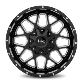 Aluminum Wheels Gunner 20x9 5x150/139.7 0 110.3 Gloss Black Milled Hardrock Offroad