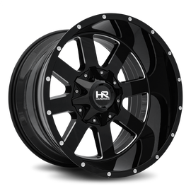 Aluminum Wheels Tank 20x12 5x127/139.7 -44 87 Gloss Black Milled Hardrock Offroad