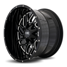 Load image into Gallery viewer, Aluminum Wheels Destroyer 20x12 6x135/139.7 -51 108 Gloss Black Milled Hardrock Offroad