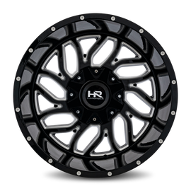 Aluminum Wheels Destroyer 20x12 8x170 -51 125.2 Gloss Black Milled Hardrock Offroad