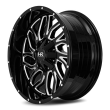 Load image into Gallery viewer, Aluminum Wheels Destroyer 22x10 8x165.1 -25 125.2 Gloss Black Milled Hardrock Offroad