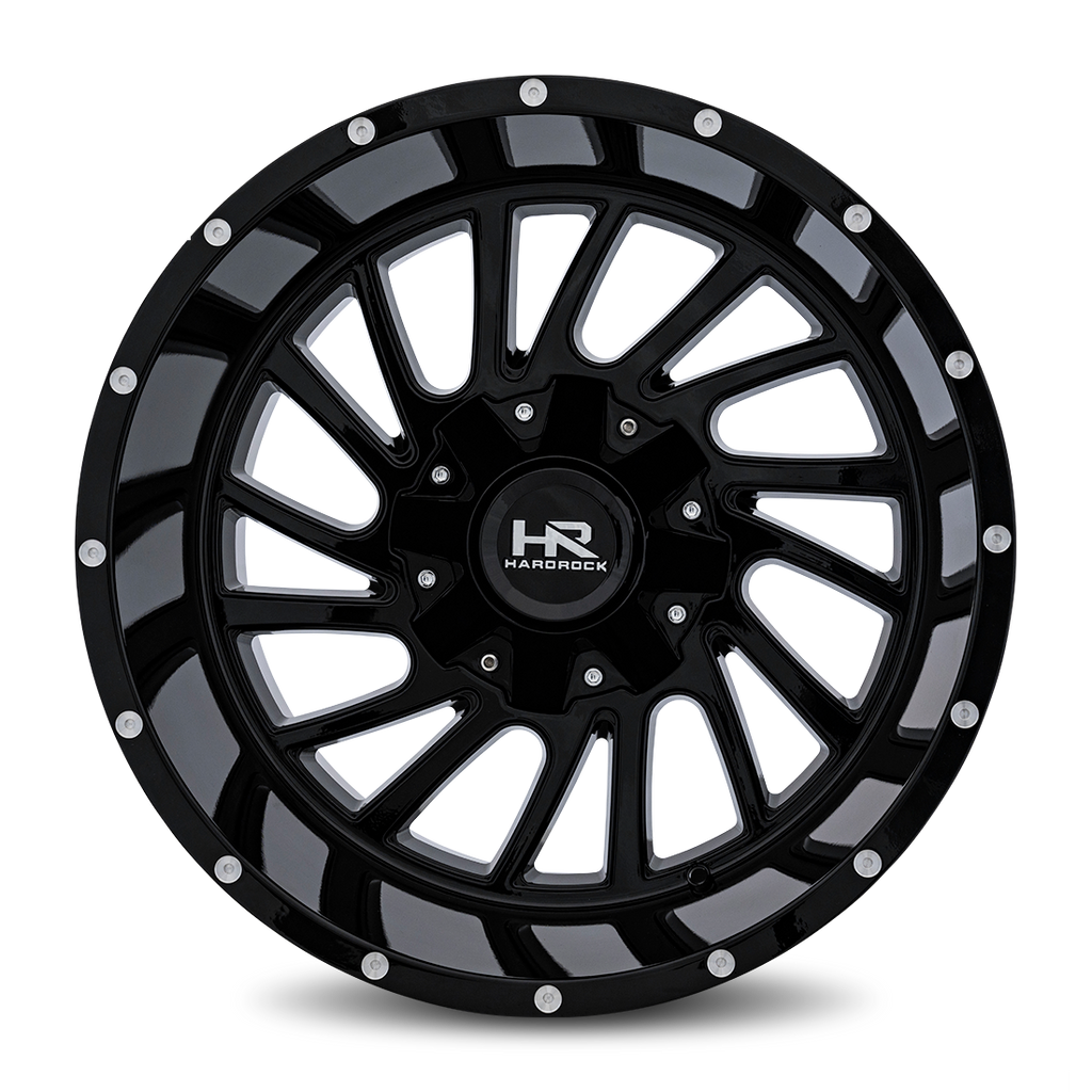 Aluminum Wheels Overdrive 20x12 6x135/139.7 -51 108 Gloss Black Hardrock Offroad