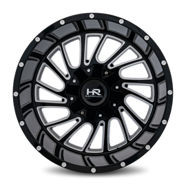 Aluminum Wheels Overdrive 20x12 6x135/139.7 -51 108 Gloss Black Milled Hardrock Offroad
