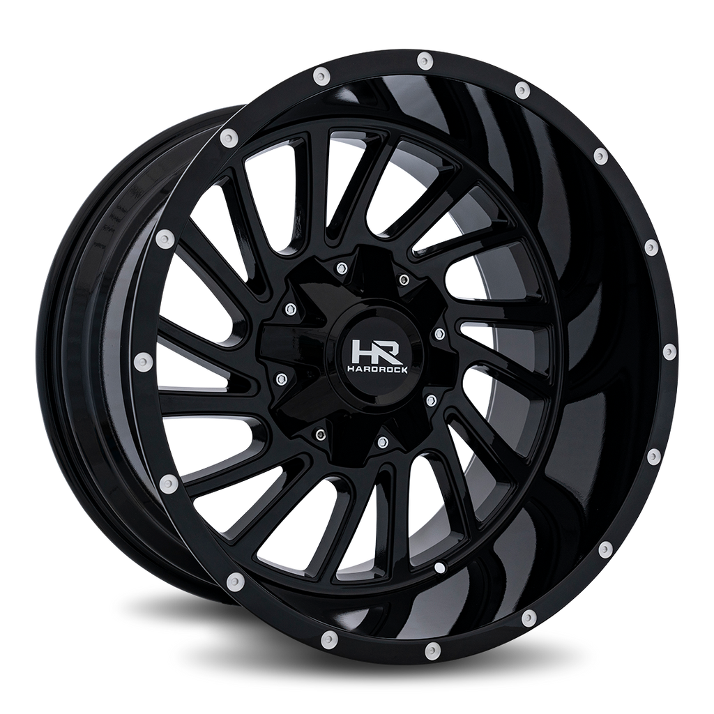 Aluminum Wheels Overdrive 20x12 5x127/139.7 -51 87 Gloss Black Hardrock Offroad