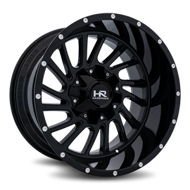 Aluminum Wheels Overdrive 20x12 8x170 -51 125.2 Gloss Black Hardrock Offroad