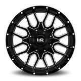 Aluminum Wheels Commander 20x10 6x135/139.7 -19 108 Gloss Black Milled Hardrock Offroad