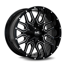 Load image into Gallery viewer, Aluminum Wheels Commander 20x10 6x135/139.7 -19 108 Gloss Black Milled Hardrock Offroad