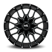 Load image into Gallery viewer, Aluminum Wheels Commander 20x12 6x135/139.7 -51 108 Gloss Black Milled Hardrock Offroad