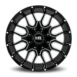 Aluminum Wheels Commander 20x12 6x135/139.7 -51 108 Gloss Black Milled Hardrock Offroad