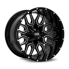 Load image into Gallery viewer, Aluminum Wheels Commander 20x12 6x135/139.7 -51 108 Gloss Black Milled Hardrock Offroad