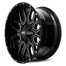 Load image into Gallery viewer, Aluminum Wheels Commander 22x10 6x135/139.7 -19 108 Gloss Black Milled Hardrock Offroad