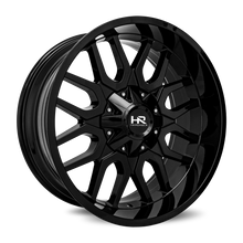 Load image into Gallery viewer, Aluminum Wheels Commander 22x10 6x135/139.7 -25 108 Gloss Black Hardrock Offroad