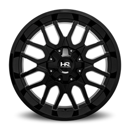 Aluminum Wheels Commander 22x10 5x139/150 -25 110.3 Gloss Black Hardrock Offroad