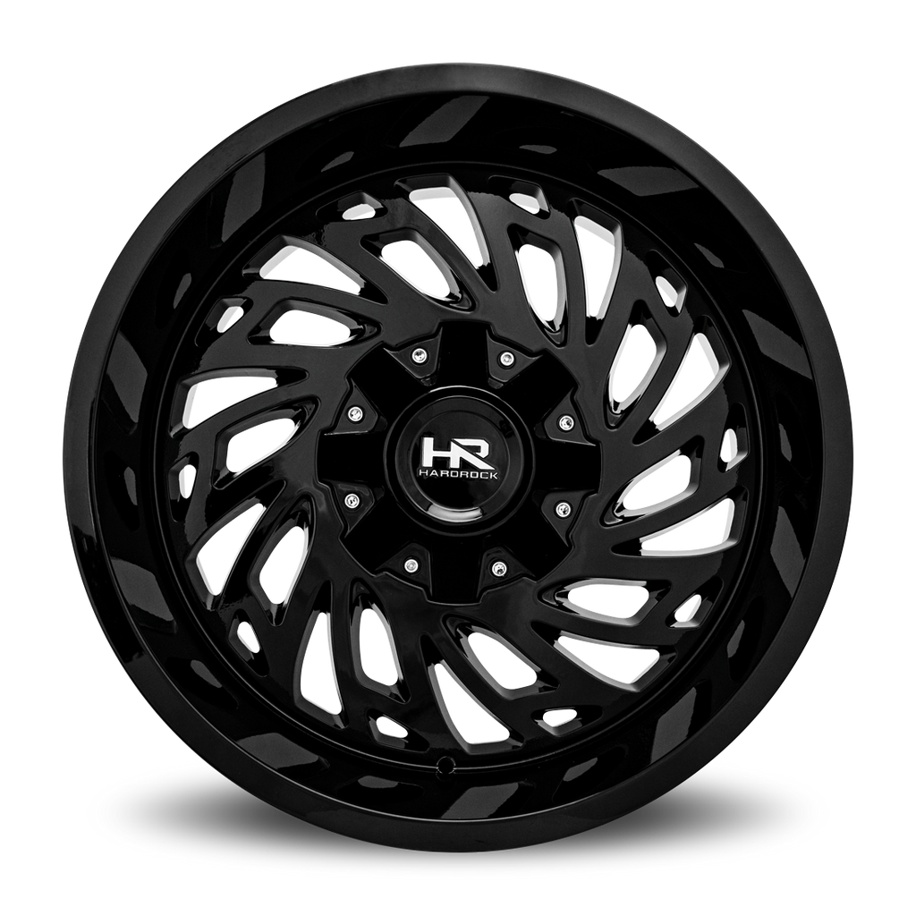 Aluminum Wheels Attack 20x12 8x170 -51 125.2 Gloss Black Hardrock Offroad