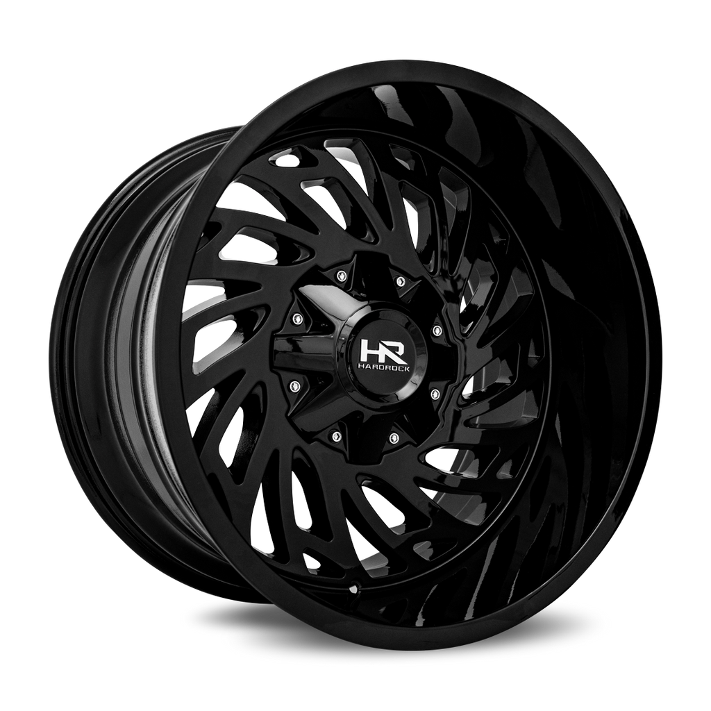 Aluminum Wheels Attack 20x12 8x170 -51 125.2 Gloss Black Hardrock Offroad