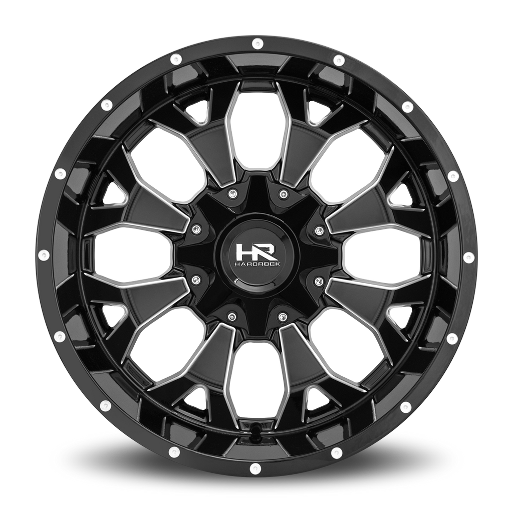 Aluminum Wheels Devastator 20x10 6x135/139.7 -19 108 Gloss Black Milled Hardrock Offroad