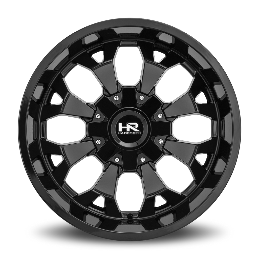 Aluminum Wheels Devastator 20x10 8x170 -19 125.2 Gloss Black Hardrock Offroad