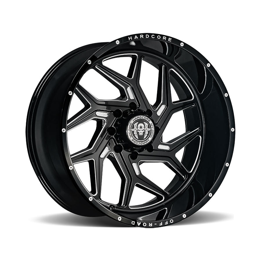 Hardcore HC12 Argon Black and Milled 22x12-44