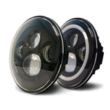 Jeep Wrangler 07-18 LED Projector Headlights w/Angel Eyes