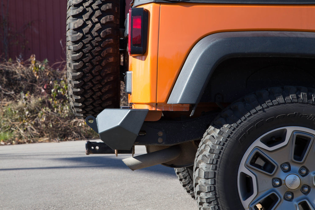 Jeep Wrangler JK Pyro Midwidth Rear Bumper - Steel - CrawlTek Revolution