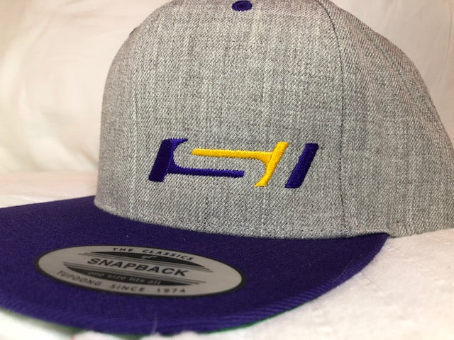 SI Hat- Purple / Gold / Purple-Six Panel Snap Back