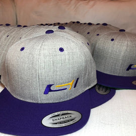 SI Hat- Purple / Gold / Purple-Six Panel Snap Back
