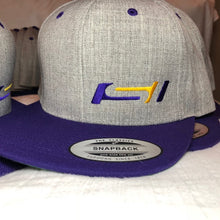 Load image into Gallery viewer, SI Hat- Purple / Gold / Purple-Six Panel Snap Back