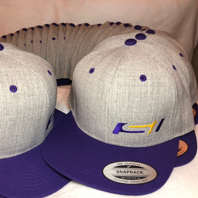 SI Hat- Purple / Gold / Purple-Six Panel Snap Back