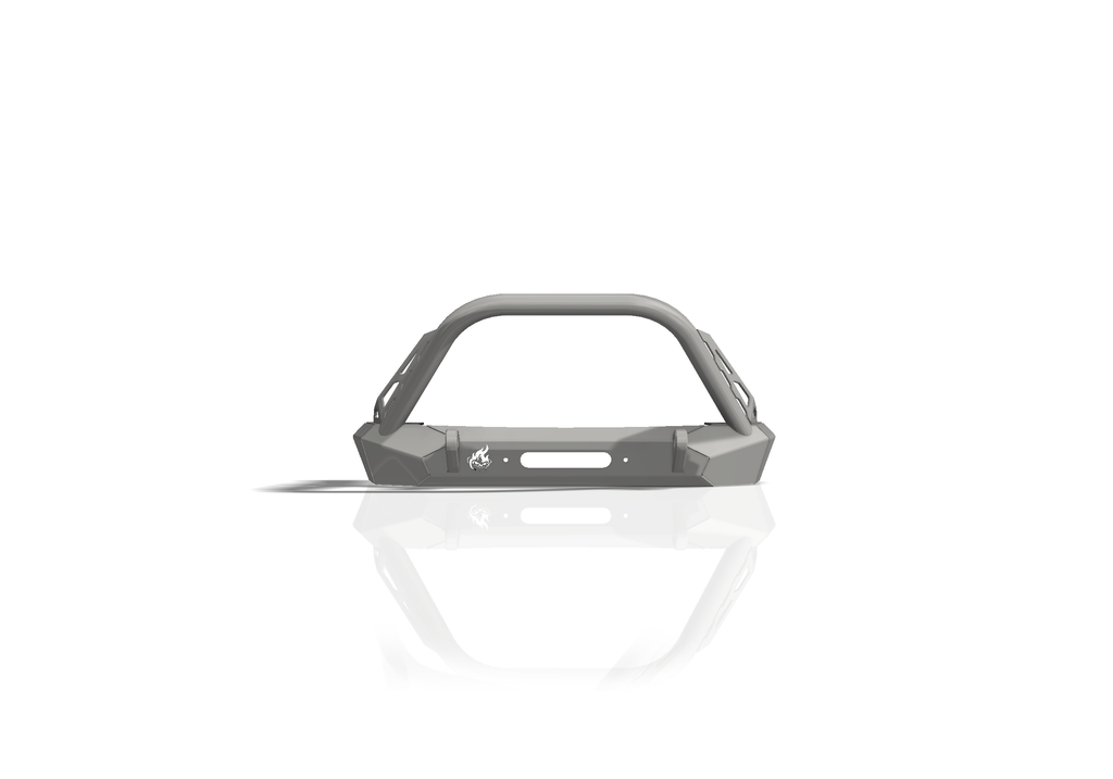 Jeep Wrangler JK/JL Inferno Front Bumper - Flat Top Stinger - CrawlTek Revolution