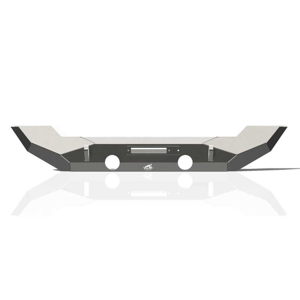 Jeep Wrangler JK Pyro Fullwidth Front Bumper - Steel - CrawlTek Revolution