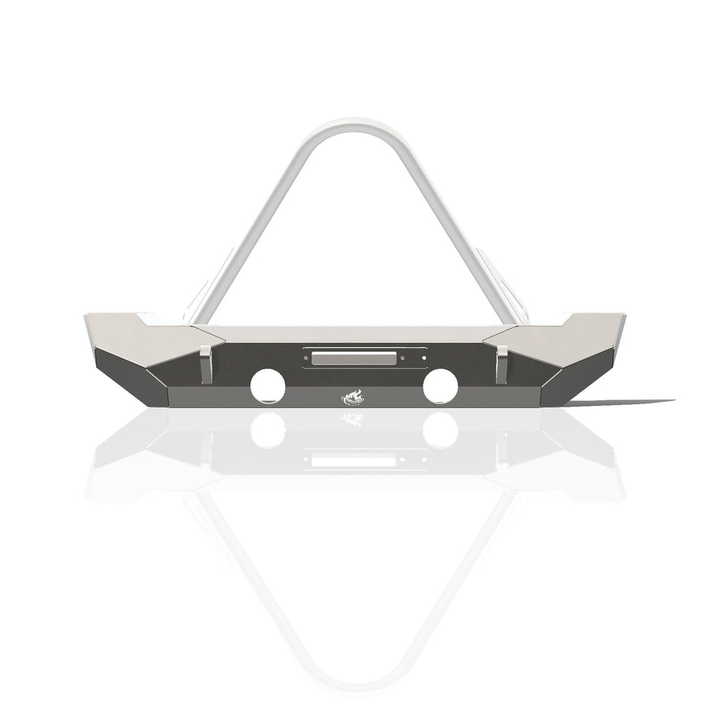 Jeep Wrangler JK Pyro Midwidth Front Bumper - Steel - CrawlTek Revolution