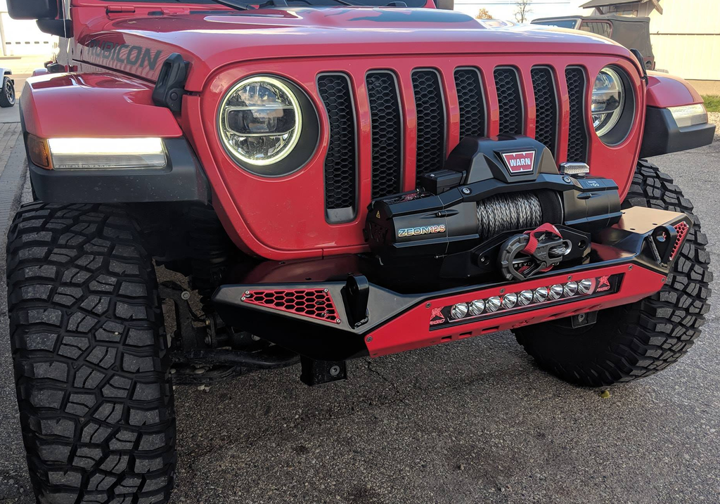 Jeep Wrangler JK/JL Blaze Front Bumper - 20" Lightbar - CrawlTek Revolution