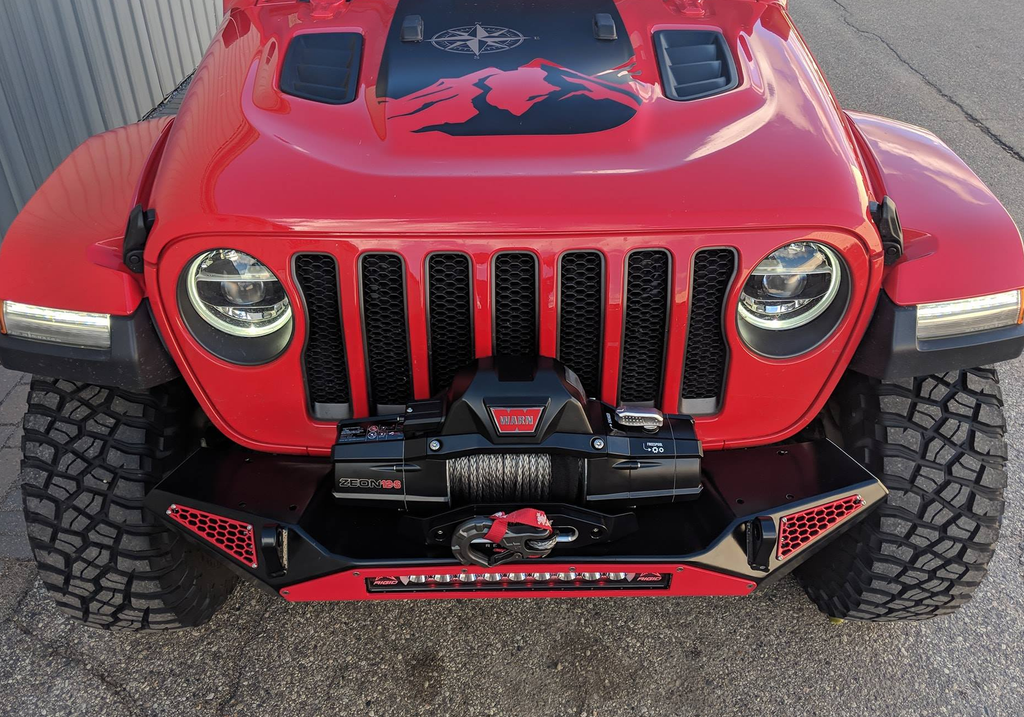 Jeep Wrangler JK/JL Blaze Front Bumper - 20" Lightbar - CrawlTek Revolution