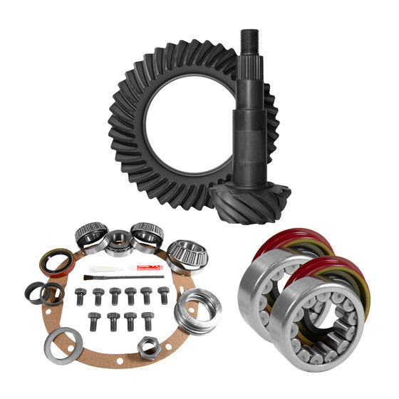 8.5 inch GM 3.73 Rear Ring and Pinion Install Kit Axle Bearings 1.625 inch Case Journal -