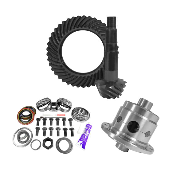 11.25 inch Dana 80 Thin 3.73 Rear Ring and Pinion Install Kit 35 Spline Positraction 4.375 inch -