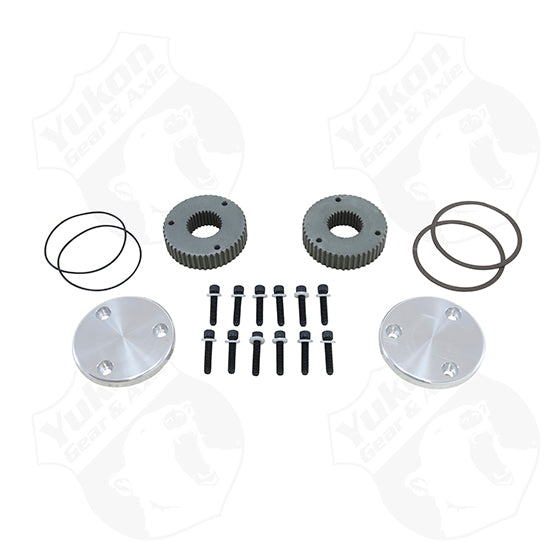 Hardcore Drive Flange Kit For Dana 44 30 Spline Outer Stubs Non-Engraved Caps -