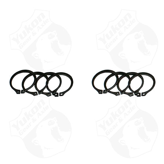 4 Full Circle Snap Rings Fit 297X U-Joint With Aftermarket Axle -