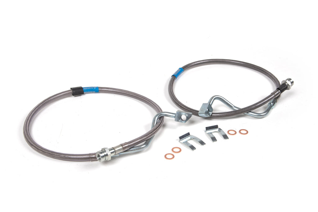 Front Brake Line Set | Stainless Steel | Fits 6-8 Inch Lift | Ford F250/F350 Super Duty (08-10) 4WD