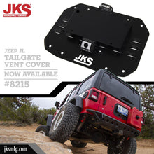 Load image into Gallery viewer, 8215 Jail tailgate vent cover with a license plate mount