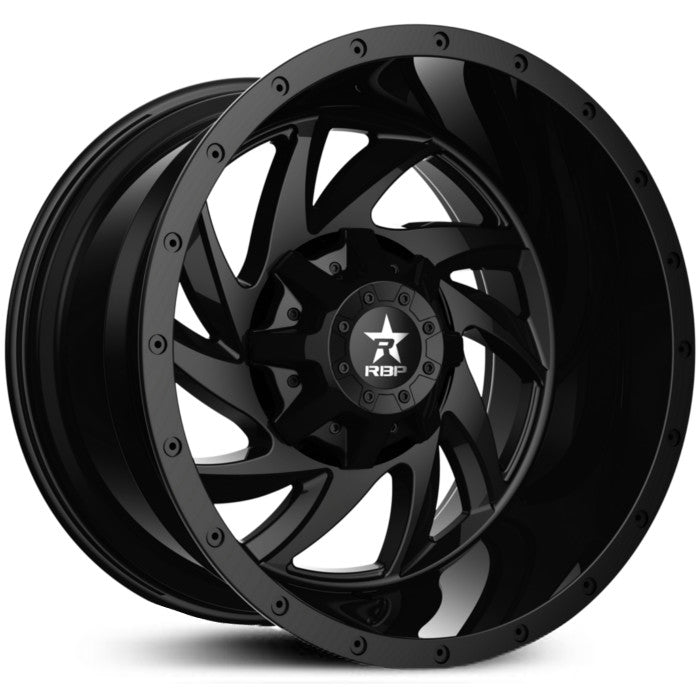 RBP HK-5 Gloss Black 5x5 Jeep 5x139.7 Ram 1500